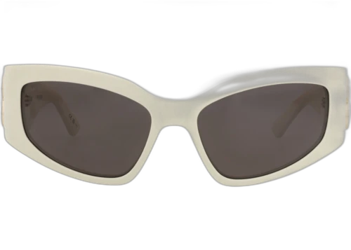Balenciaga Cat Eye-Frame Recycled Acetate Sunglasses Ivory Ivory Grey (BB0321S-30014886-010)