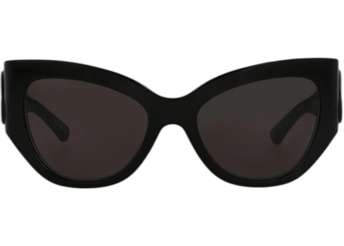 Balenciaga Cat Eye-Frame Recycled Acetate Sunglasses Black Black Grey (BB0322S-30014887-001)