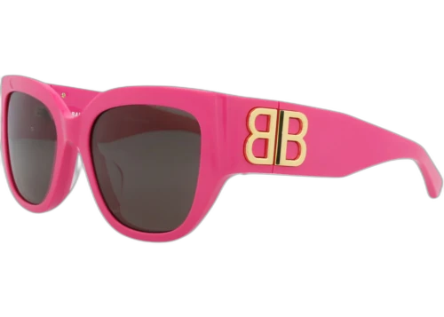 Balenciaga Square-Frame Recycled Acetate Sunglasses Pink Pink Grey (BB0323SK-30014888-005)