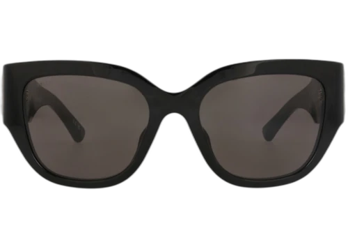 Balenciaga Square-Frame Recycled Acetate Sunglasses Black Black Grey (BB0323SK-30014888-006)