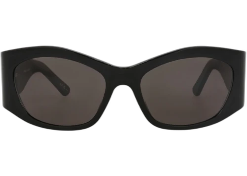 Balenciaga Square-Frame Recycled Acetate Sunglasses Black Black Grey (BB0329S-30014894-001)