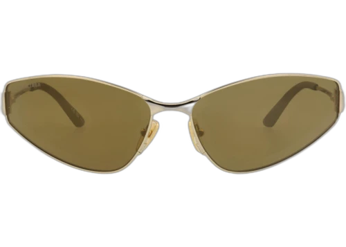 Balenciaga Cat Eye-Frame Metal Sunglasses Gold Gold Bronze (BB0335S-30014921-003)
