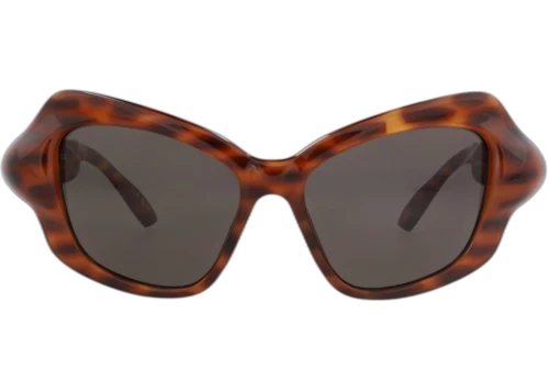 Balenciaga Cat Eye-Frame Bio-Injection Sunglasses Havana Havana Grey (BB0353S-30015645-002)