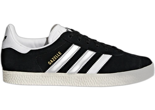 adidas Gazelle Core Black Cloud White Gold Metallic (GS)