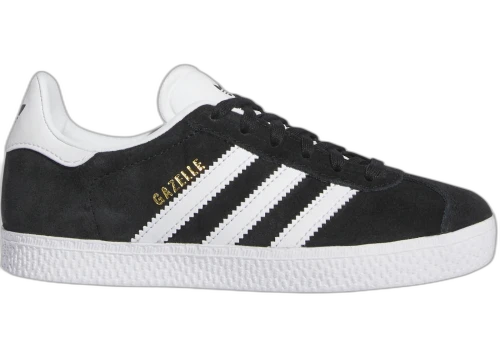 adidas Gazelle Core Black Cloud White Gold Metallic (PS)