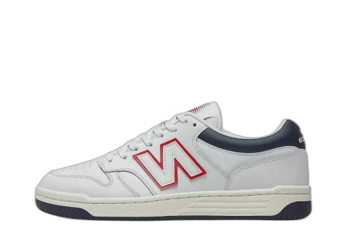 New Balance BB480 White Navy Red