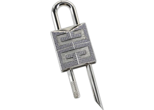 Givenchy Lavender Givenchy Crystal Embellished Shark Lock Decorative Accessory