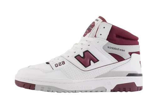 New Balance 650 White Burgundy Raincloud