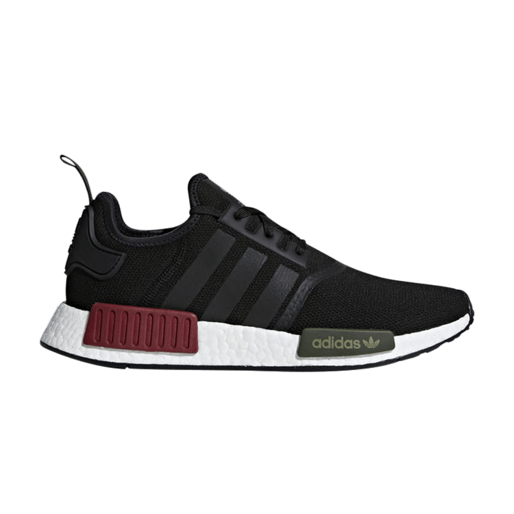 adidas NMD R1 Core Black Collegiate Burgundy