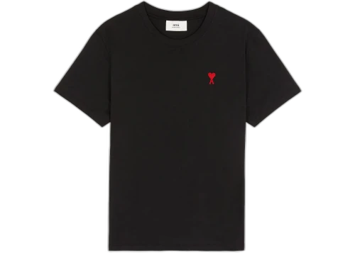 Ami Paris Ami De Coeur Classic Fit T-Shirt Black/Red