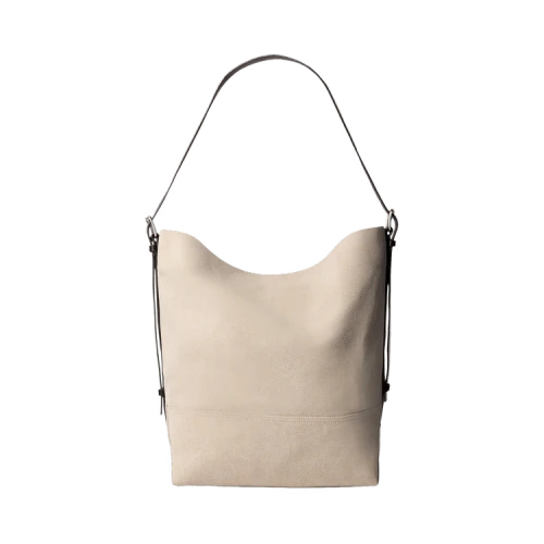 Lemaire Belted Tote Bag 'Dark Linen'