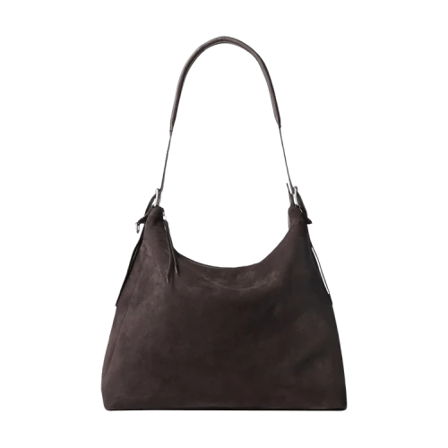 Lemaire Belted Hobo Bag 'Ebony Brown'