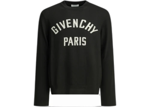Givenchy Couture Seam Crewneck Sweater Black