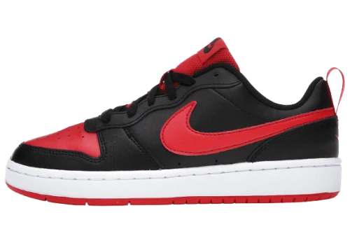 Nike Court Borough Low 2 Black University Red (GS)