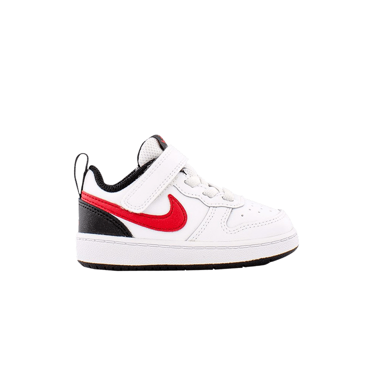 Nike Court Borough Low White Black University Red (TD)