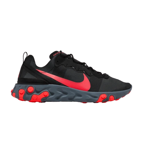 Nike React Element 55 Black Solar Red