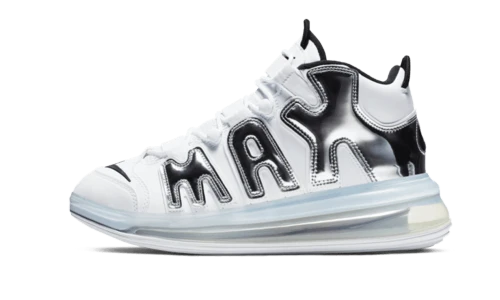 Nike Air More Uptempo 720 White Metallic Silver