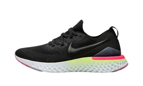 Nike Epic React Flyknit 2 Black Sapphire Hyper Pink (Women's)