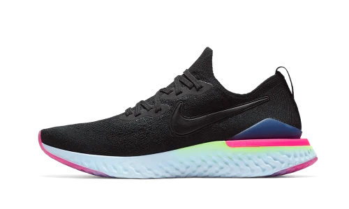 Nike Epic React Flyknit 2 Black Sapphire Hyper Pink
