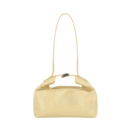 ByFar Bea Creased Shoulder Bag Tapioca