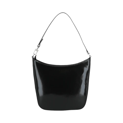 ByFar Suli Patent Leather Shoulder Bag Black