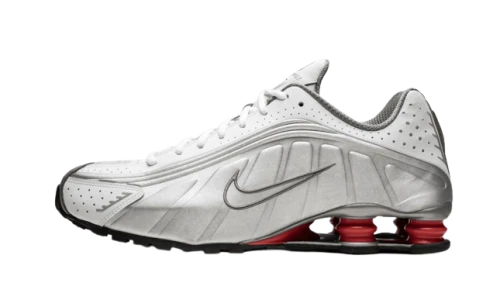 Nike Shox R4 Metallic Silver Comet Red (2018)