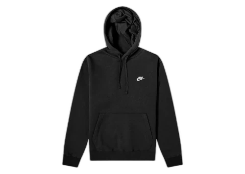Nike Sportswear Club Fleece Pullover Hoodie Black/White
