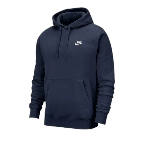 Nike Sportswear Club Fleece Pullover Hoodie Navy/White