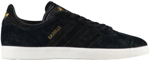 adidas Gazelle Core Black Gold Metallic (Women's)