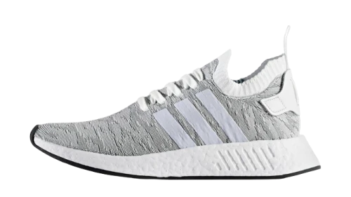 adidas NMD R2 Primeknit White Black