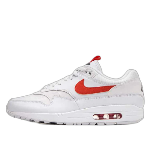 Nike Air Max 1 Tongue Tab White Team Orange