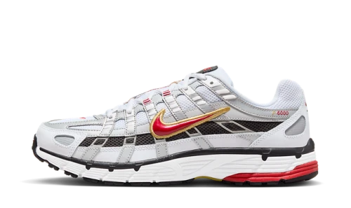Nike P-6000 Platinum Varsity Red
