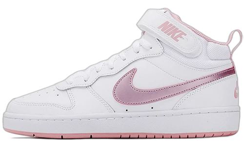 Nike Court Borough Mid 2 White Pink Glaze (GS)