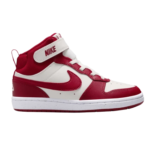Nike Court Borough Mid 2 Sail White Gym Red (PS)