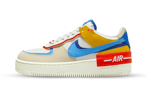 Nike Air Force 1 Low Shadow Sail Game Royal Rush Orange University Blue (Women's)