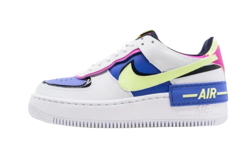 Nike Air Force 1 Low Shadow White Sapphire Barely Volt (Women's)