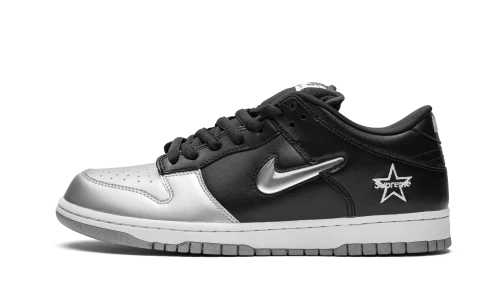 Nike SB Dunk Low Supreme Jewel Swoosh Silver