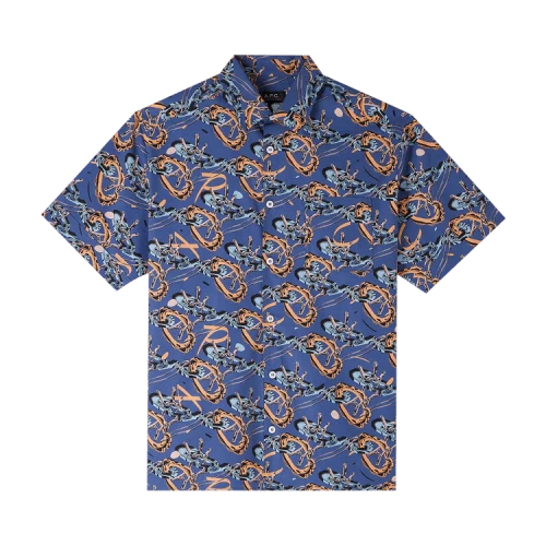 A.P.C. Ross Short-Sleeve Shirt 'Blue'