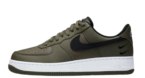 Nike Air Force 1 Low '07 Olive Black Double Swoosh
