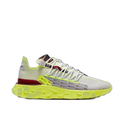 Nike React Runner ISPA Platinum Tint Volt Glow Team Red