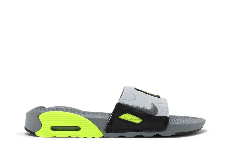 Nike Air Max 90 Slide Smoke Grey Volt Black (Women's)