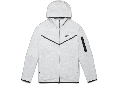 Nike Sportswear Tech Fleece Full-Zip Hoodie Heather Grey/Black