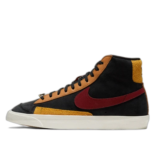 Nike Blazer Mid 77 Black Team Red University Gold (Women's)