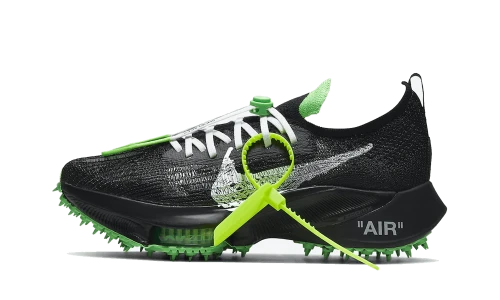 Nike Air Zoom Tempo Next% Flyknit Off-White Black Scream Green