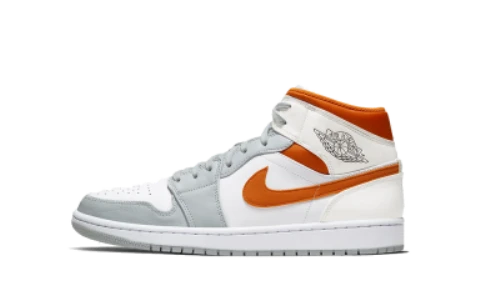 Jordan 1 Mid Starfish Pure Platinum