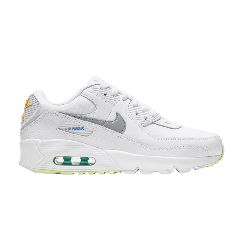 Nike Air Max 90 White Laser Orange Aurora (GS)
