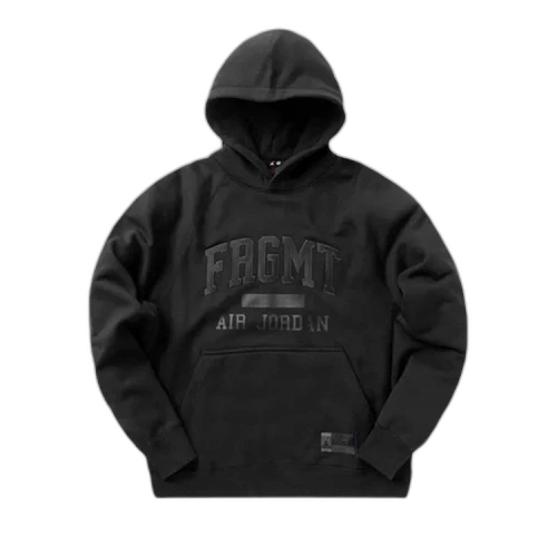 Air Jordan x Fragment Pullover Hoodie 'Black/Reflective Silver'