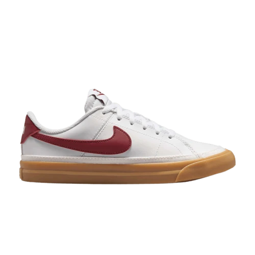 Nike Court Legacy White Gum Yellow Team Red (GS)