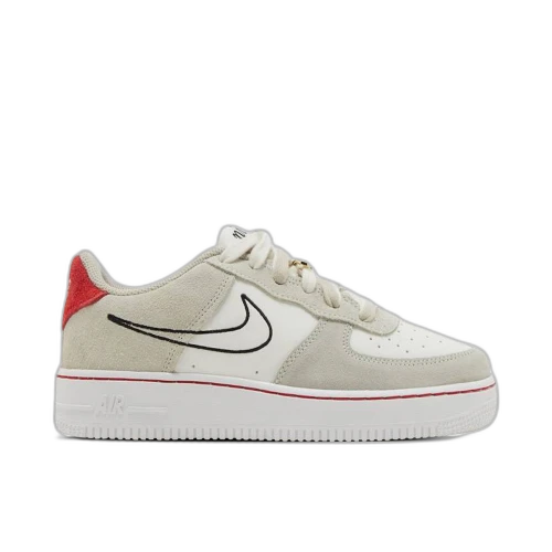 Nike Air Force 1 Low S50 Light Stone University Red (GS)