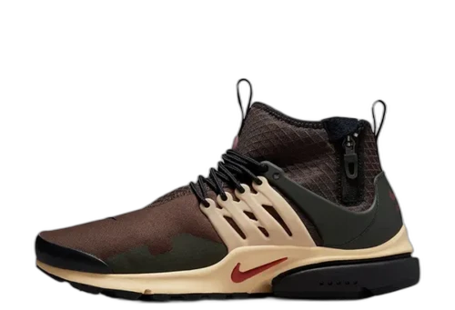 Nike Air Presto Mid Utility Baroque Brown Sesame Sequoia Canyon Rust